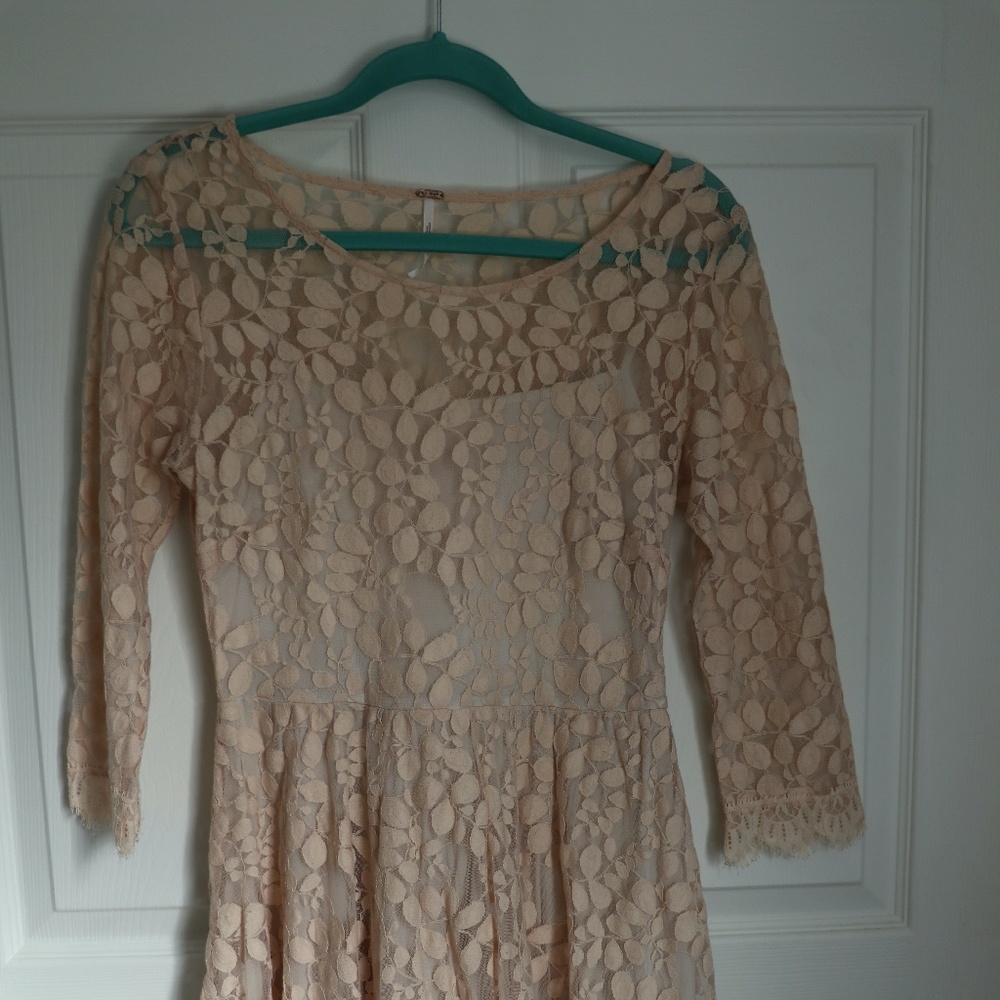 Free People Lace Overlay Dress